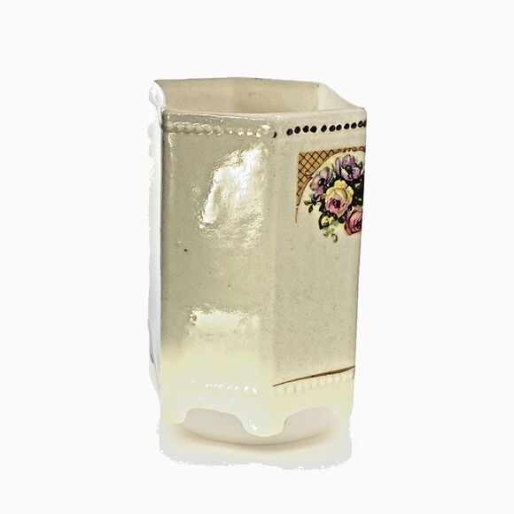 OAT-MEAL Vintage Canister Louis Czechoslovakia No Lid Early 20th Century 6" - Picture 2 of 7